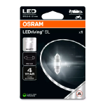 OSRAM LED С5W spuldze / 31mm / SV8.5-8 / 1W / 6000K -  auksti balta / 45Lm / LEDriving SL C5W 6438 WHITE / 4062172401135 / 21-5133