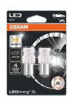 OSRAM LEDriving SL P21W / YELLOW / 1.3W / 12V / 50Lm / (в комплекте 2 шт.) / 4062172152228 / 21-2979