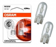 OSRAM Gabaritu halogēnās spuldzes W5W 5W ORIGINAL (x2) 4050300925684