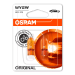 OSRAM (2x) Halogen bulbs WY5W, 5W, 12V, 30Lm, ORIGINAL LINE series / 4052899570894 / 21-3099 :: OSRAM halogēna WY5W