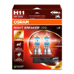 OSRAM галогеновые лампочки H11 (2шт.) / NIGHT BREAKER 220 / 55W / 1350Lm / 4062172399593 / 21-2175 :: OSRAM NIGHT BREAKER