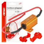 CANBUS Rezistors LED lampām / 6Ω / 25W / Canbus pretestība pret kļūdas ziņojumu LED spuldzēm / 5903293040928 / 25-728